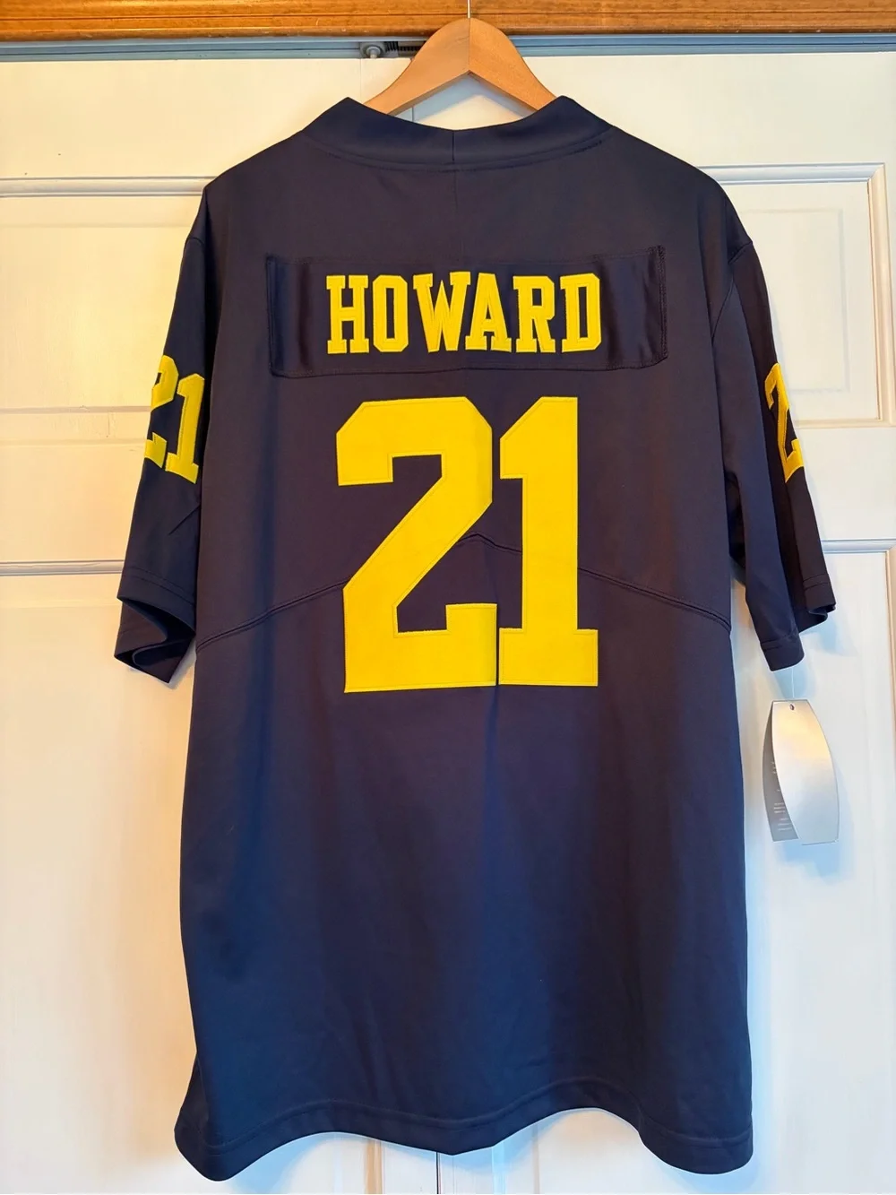 NWT University of Michigan Wolverines Howard Mens Jordan Football Jersey Sz L